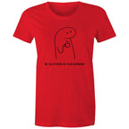 Be As Strong As Your Espresso - Womens T-shirt Red Womens T-shirt Coffee Printed In Australia