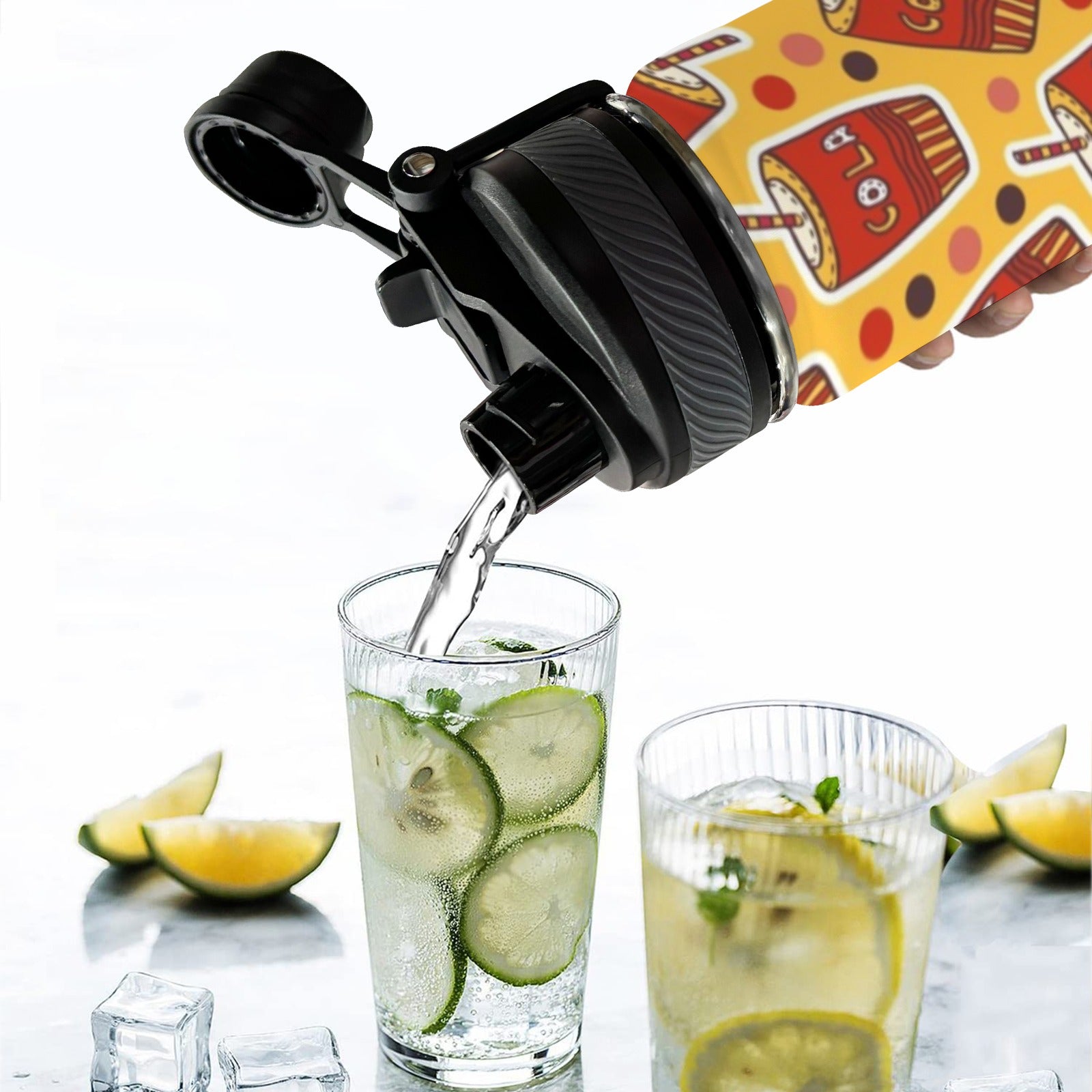 Cola - Insulated Water Bottle with Dual-Use Lid (18oz) Insulated Water Bottle with Dual-Use Lid (18oz) Food Printed Offshore