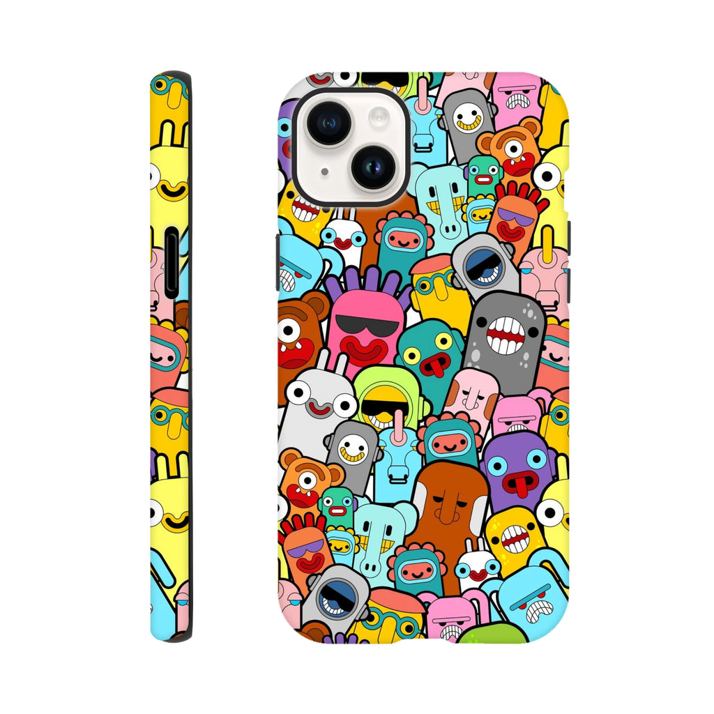 Crazy Cartoon Creatures - Apple iPhone - Tough case iPhone 14 Plus iPhone Tough Case Globally Fulfilled
