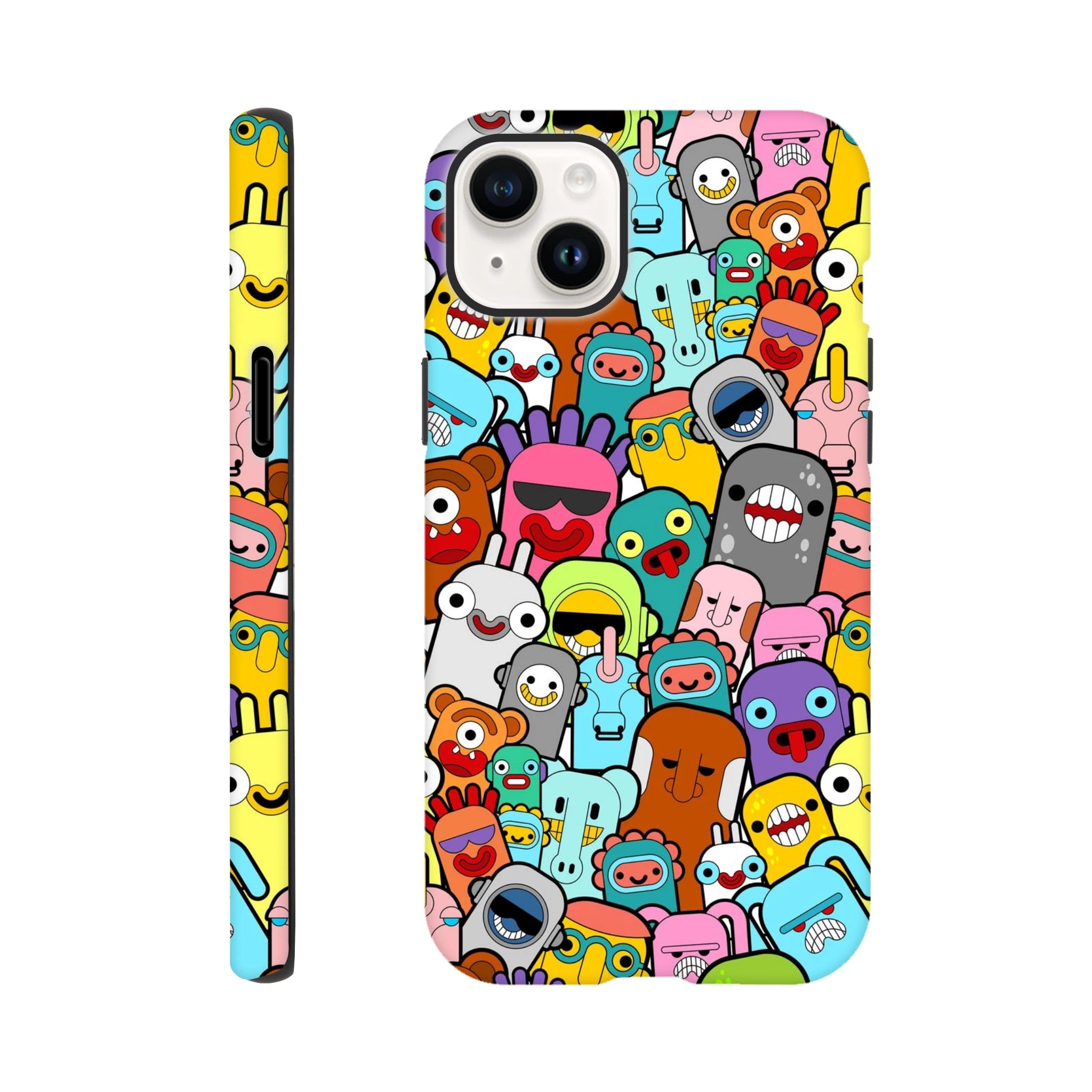 Crazy Cartoon Creatures - Apple iPhone - Tough case iPhone 14 Plus iPhone Tough Case Globally Fulfilled