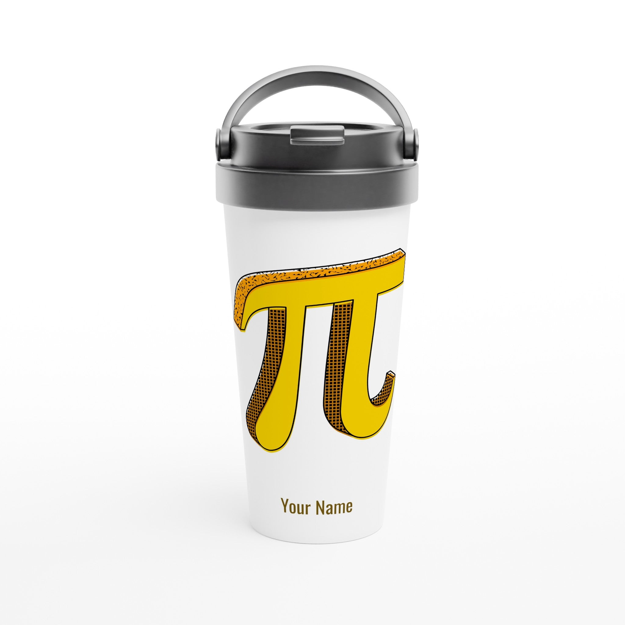 Personalised - Pi - White 15oz Stainless Steel Travel Mug Default Title Personalised Travel Mug Globally Fulfilled maths