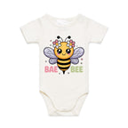 Bae Bee AS Colour Baby Bodysuit Natural Baby Bodysuit animal Printed In Australia