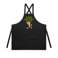 Here For The Food AS Colour Carrie Apron Black One Size Apron Food Printed In Australia