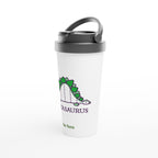 Personalised - Statasaurus - White 15oz Stainless Steel Travel Mug Personalised Travel Mug Globally Fulfilled maths