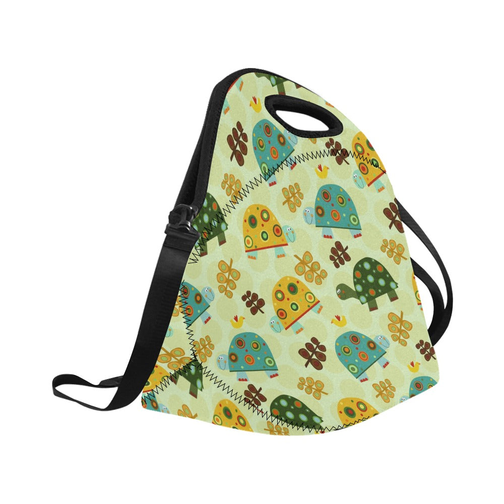 Retro Turtles - Neoprene Lunch Bag Neoprene Lunch Bag Printed Offshore