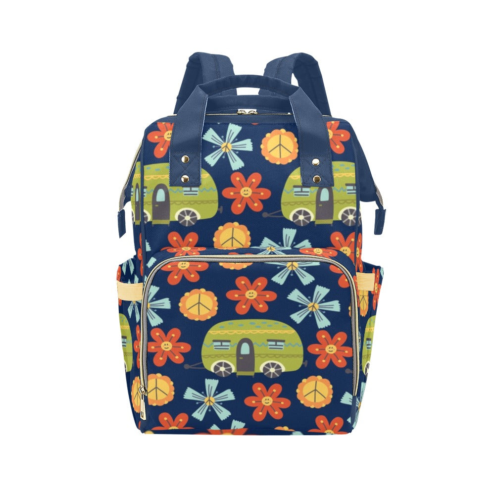 Hippy Caravan - Multi-Function Backpack, Nappy / Diaper Bag