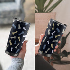 Chess Pattern - 20oz Mobile Tumbler with Lid (Black Lock) 20oz Travel Mug Chess Games Printed Offshore