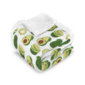 Cute Avocados Double-Layer Fleece Blanket 51"x59" One Size Double-Layer Throw Blanket Printed Offshore