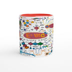 Science Time - White 11oz Ceramic Mug with Colour Inside Colour 11oz Mug Globally Fulfilled Science