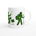 Rock Band - White 11oz Ceramic Mug White 11oz Mug Globally Fulfilled Music