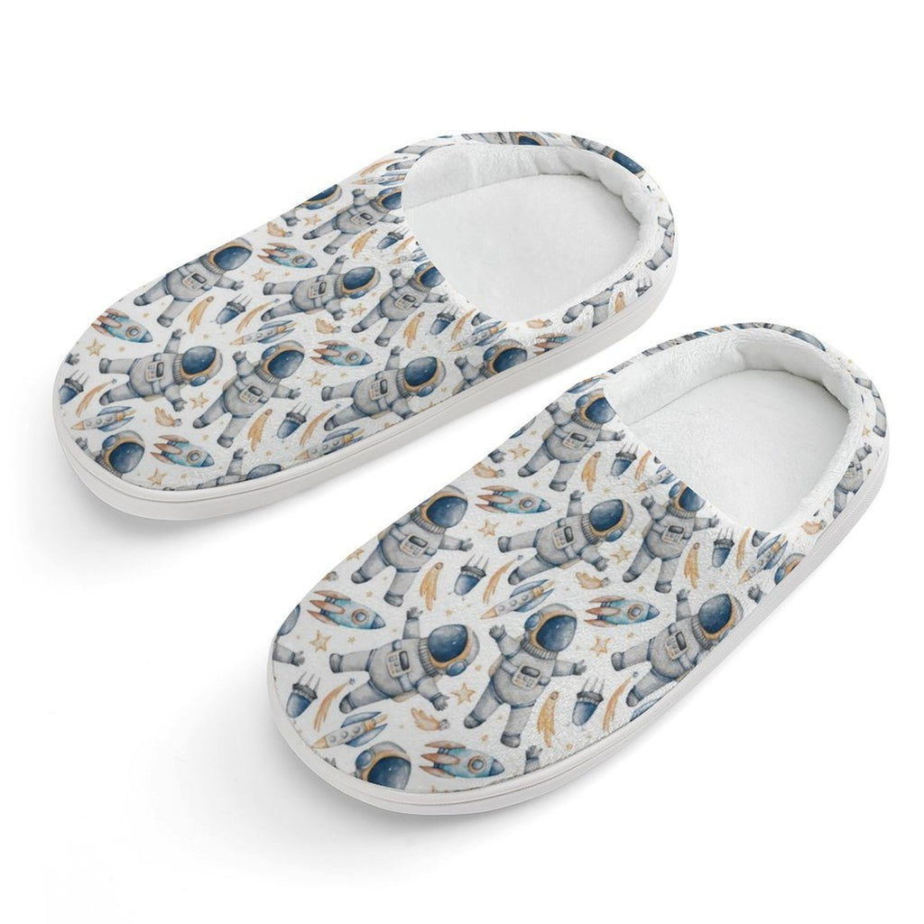 Astronauts Kids Cotton Slippers white Kids Cotton Slippers Printed Offshore Space
