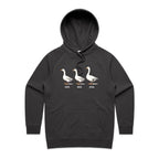Duck Duck Goose - Womens Hoodie Coal Womens Hoodie animal Printed In Australia