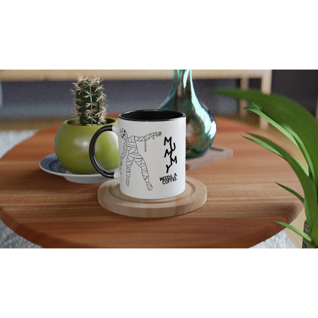 Personalised Mummy Needs A Coffee 11oz Ceramic Mug Personalised 11oz Mug Globally Fulfilled Mum