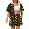 Lightning Bolts Women's Windbreaker Short Set 2XL Women's Windbreaker Short Set comic Printed Offshore