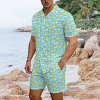Rubber Ducks Men's Hawaiian Shirt & Shorts Set