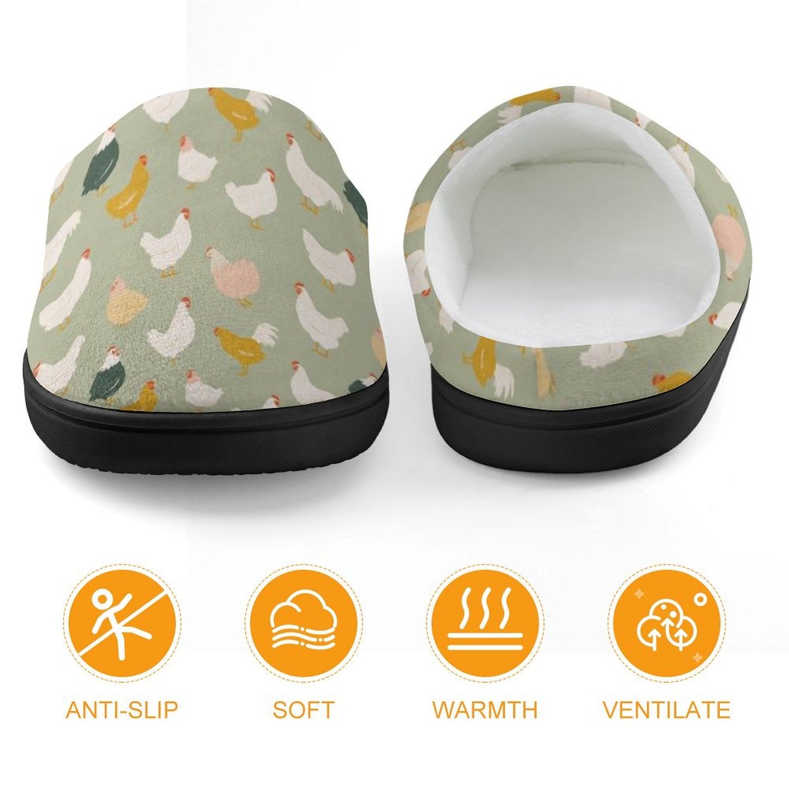Chicken Life Kids Cotton Slippers