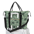 Stripy Leaves Duffle Bag-Simple (Model 1715) One Size Duffle Bag-Simple (1715)
