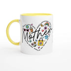 Personalised - Mother Heart Mug - 11oz Ceramic Mug Personalised 11oz Mug customise Globally Fulfilled Mum personalise