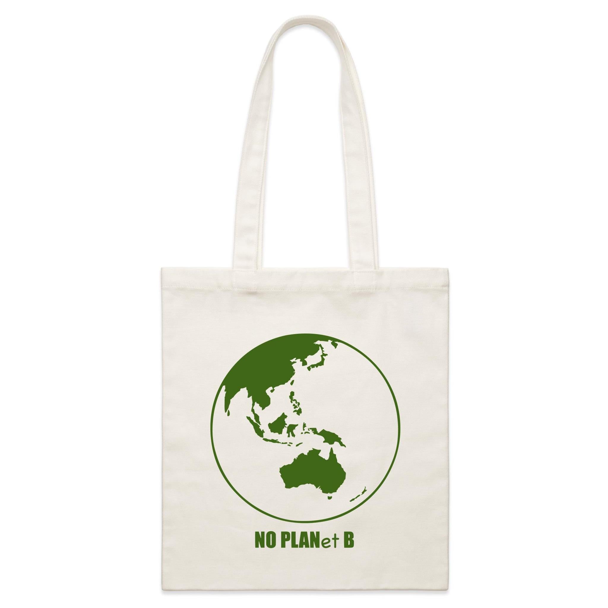 No Planet B - Parcel Canvas Tote Bag Default Title Small Tote Bag Environment Printed In Australia