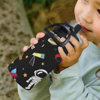 Fun Space 12oz Kids Water Bottle with Straw Lid