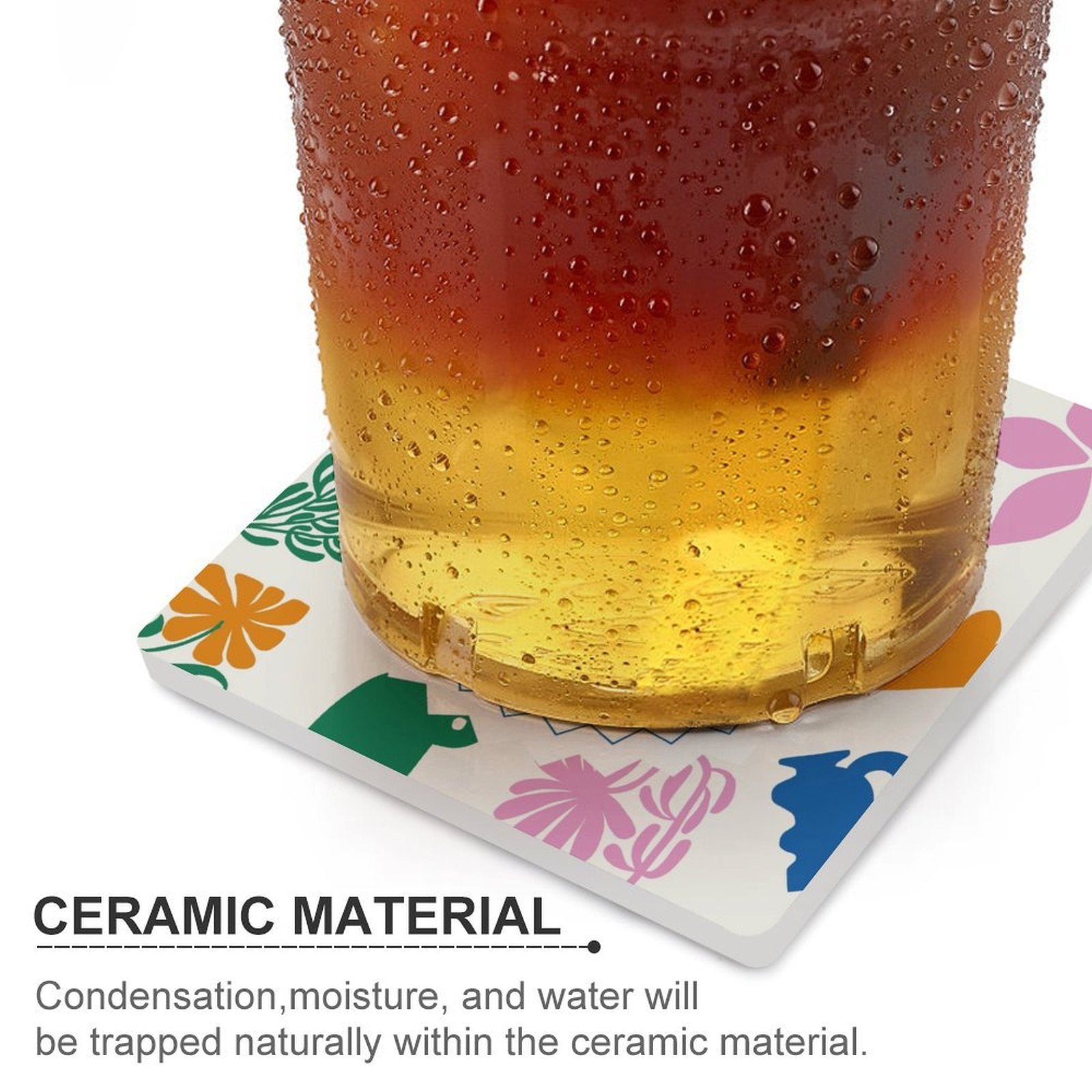 Take A Break - Ceramic Coasters (Square) Ceramic Coasters Printed Offshore