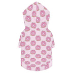 Pink Cat Doughnuts Pet Hoodie (Small Size)