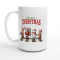 Fab Four, Merry Christmas White 15oz Ceramic Mug Default Title Christmas 15oz Mug Christmas Globally Fulfilled