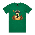 Black Cat Alien UFO Abduction Men's AS Colour T-shirt