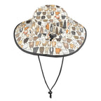Lots Of Cats Wide Brim Bucket Hat Wide Brim Bucket Hat animal Printed Offshore