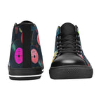 Retro Vinyl Records - Men's High Top Canvas Shoes