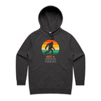 Not A People Person, Yeti, Bigfoot - Womens Hoodie Coal Womens Hoodie Printed In Australia