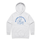 Bloomin' Marvellous - Womens Hoodie White Marle Womens Hoodie Positivity Printed In Australia