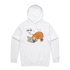 Cat Laptop, I'm OK - Mens Hoodie White Mens Hoodie animal Printed In Australia Tech