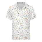 Paw Print Kids Youth Short Sleeve Button Up Shirt