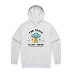 The Truth Is Out There, UFO - Mens Hoodie White Marle Mens Hoodie Printed In Australia Sci Fi