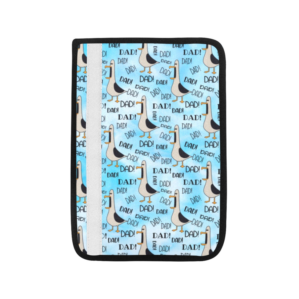 Dad Seagull Car Seat Belt Cover 7''x10'' (Pack of 2) Car Seat Belt Cover 7x10 (Pack of 2) animal Dad Printed Offshore