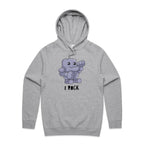 I Rock - Mens Hoodie Grey Marle Mens Hoodie Music Printed In Australia