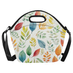 Autumn Leaves Neoprene Lunch Bag Neoprene Lunch Bag Plants Printed Offshore