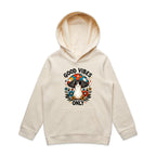 Good Vibes Only, Hippie Mushroom With Sunglasses - Kids Hoodie