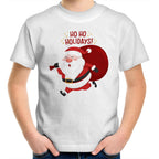 Santa Ho Ho Holidays, Christmas - Kids Youth T-Shirt White Kids Christmas T-shirt Christmas Printed In Australia
