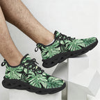 Jungle Leaves Men's Twisted Sole Sneakers
