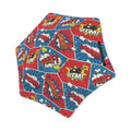 Comic Book Kids Safe Round Corner Umbrella One Size Kids Safe Round Corner Umbrella comic Printed Offshore