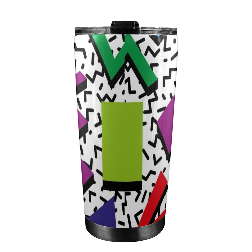 Graphic 80's - 20oz Mobile Tumbler with Lid (Black Lock)