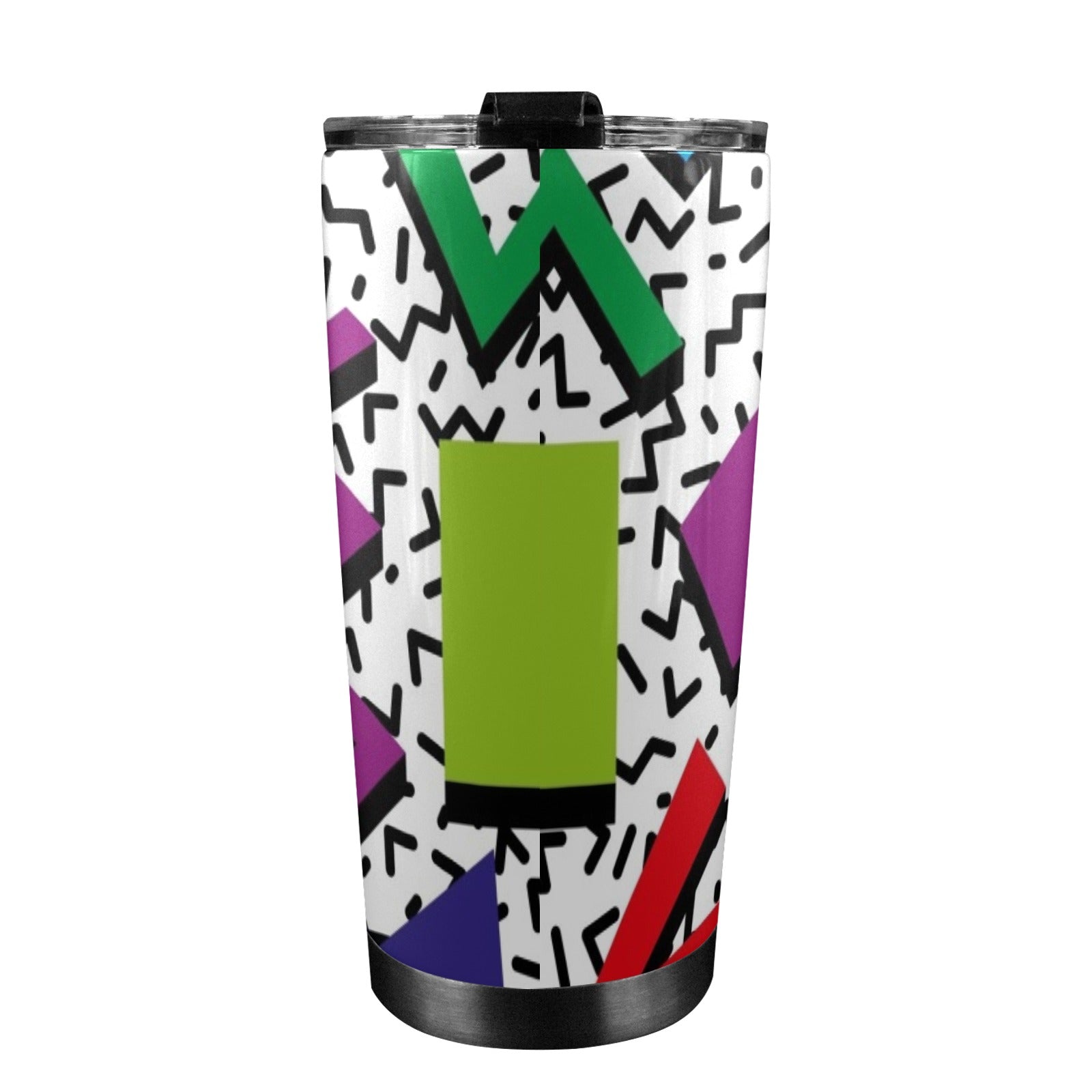 Graphic 80's - 20oz Mobile Tumbler with Lid (Black Lock)