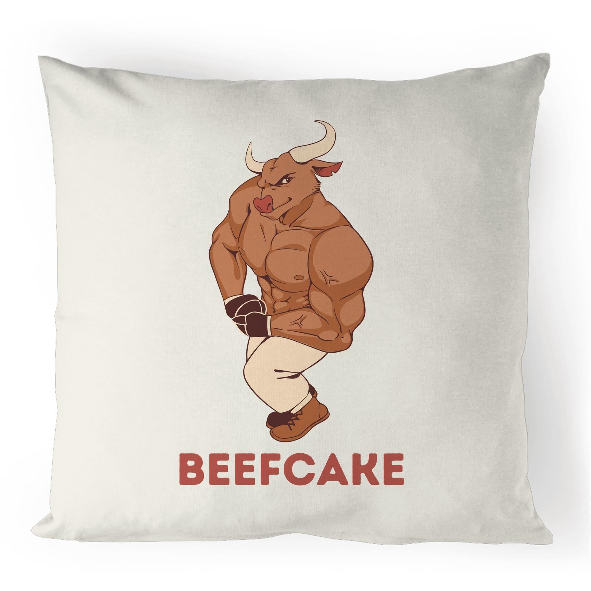 Beefcake - 100% Linen Cushion Cover Default Title Linen Cushion Covers animal Fitness Printed In Australia