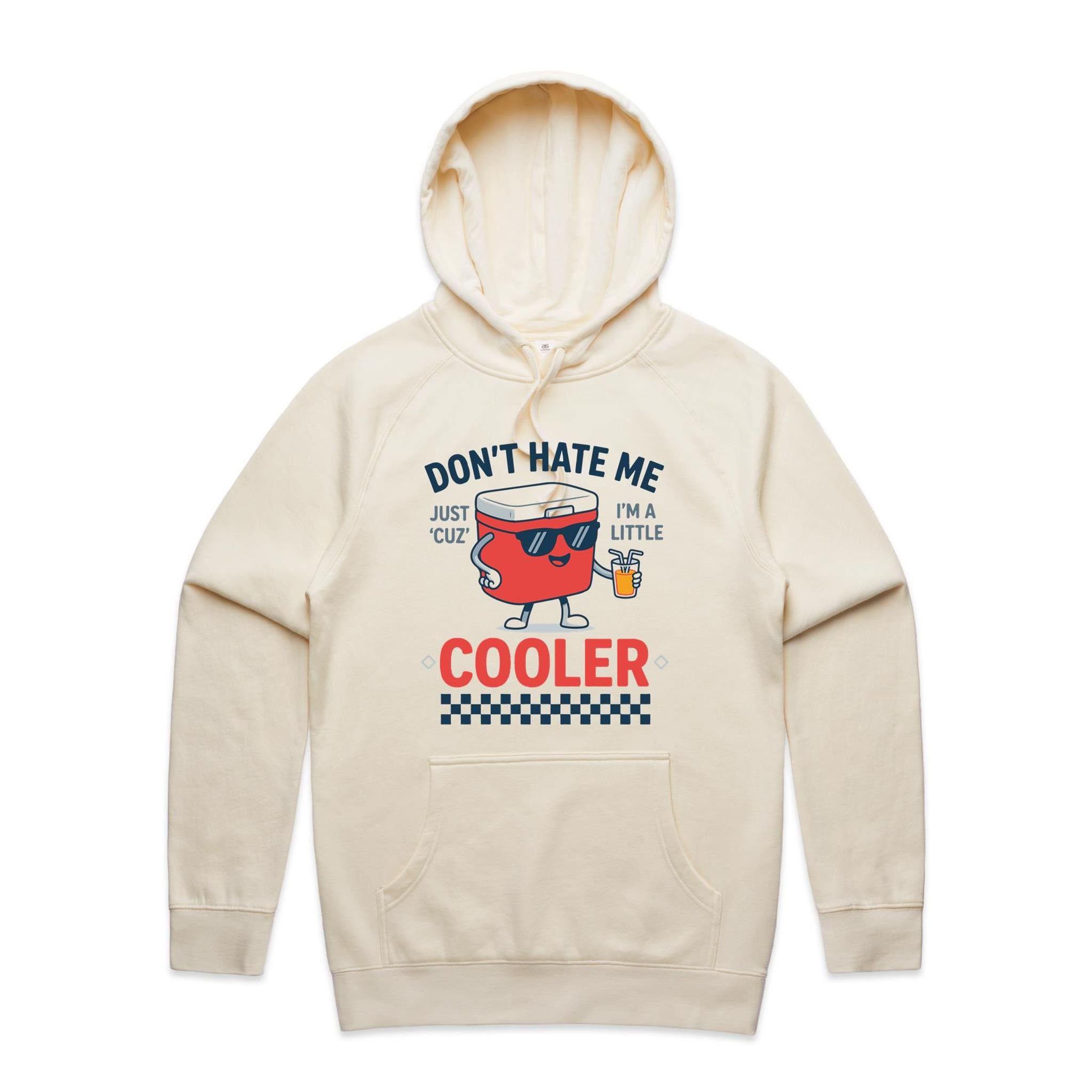 I'm A Little Cooler Men's AS Colour Hoodie Ecru Mens Hoodie Printed In Australia