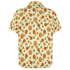 Graphic Floral Women's Short-Sleeve Button Up Shirt