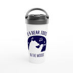 If A Bear Toots In The Woods, Trumpet Player - White 15oz Stainless Steel Travel Mug Default Title Travel Mug animal Globally Fulfilled Music