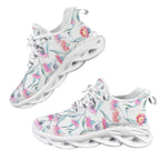Pink Eucalyptus Flowers Women's Twisted Sole Sneakers