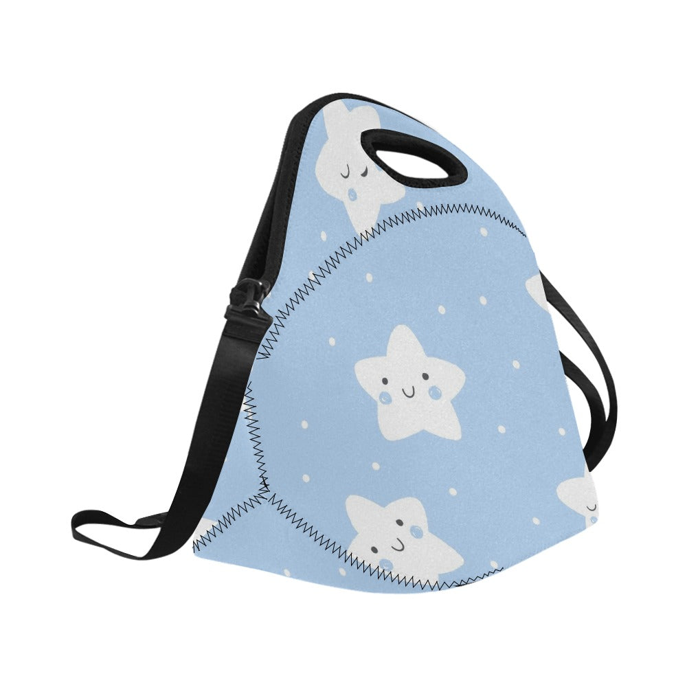 Happy Stars - Neoprene Lunch Bag Neoprene Lunch Bag Printed Offshore